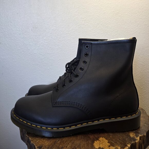 Dr. Martens 1460 Greasy Black Leather Boots Mens 13 NWT - Matte Combat Core - Picture 16 of 16